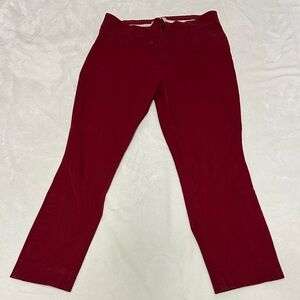 Anthropologie Deep Red Chinos